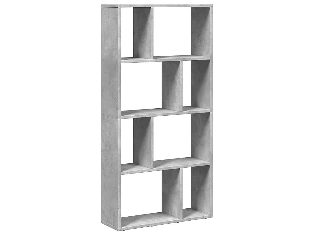 Boekenkast 60x20x120,5 cm bewerkt hout betongrijs