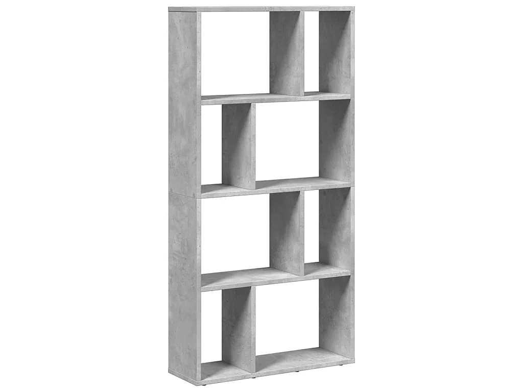 Boekenkast 60x20x120,5 cm bewerkt hout betongrijs