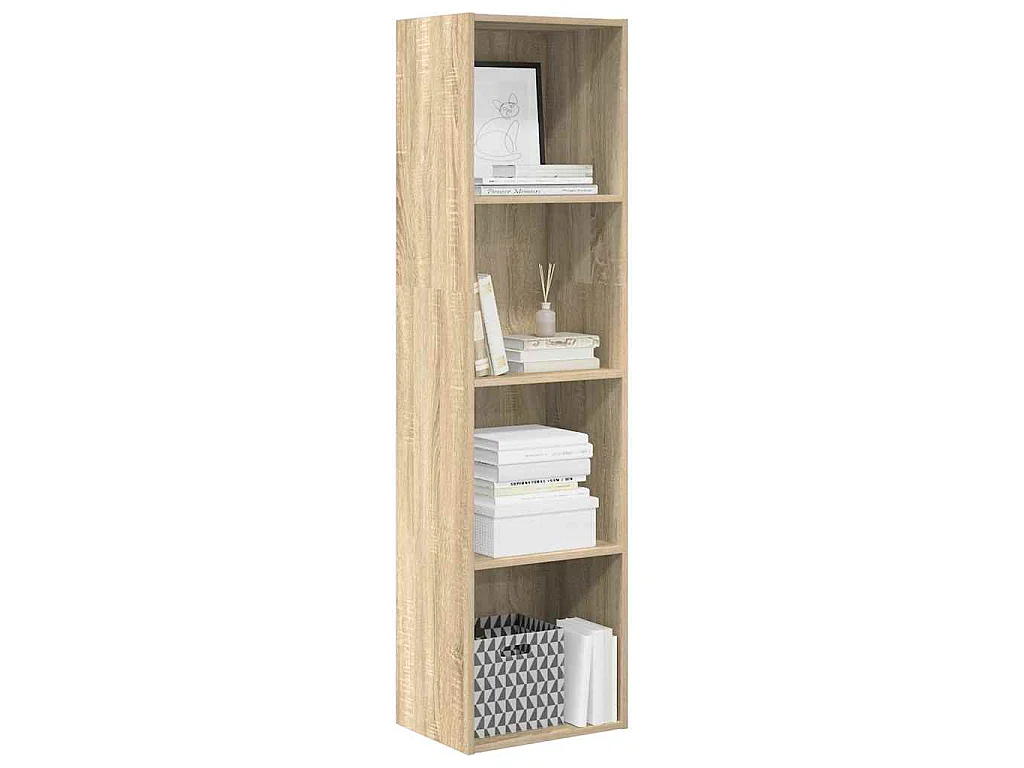 Libreria Rovere Sonoma 40x30x152 cm in Legno Multistrato
