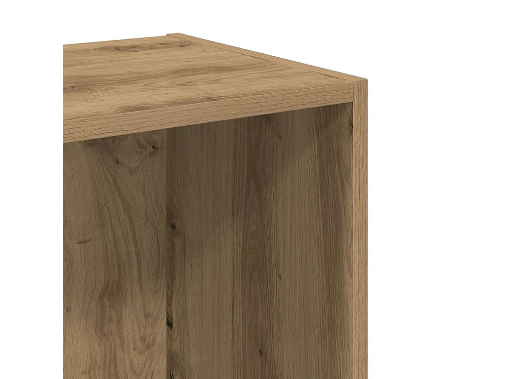 Bibliothèque chêne artisanal 40x30x77 cm bois d'ingénierie