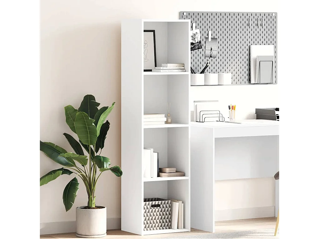 Bücherregal Weiß 40x30x152 cm Holzwerkstoff