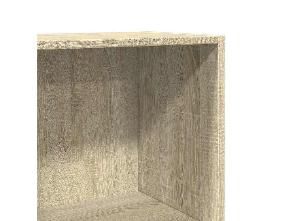 Boekenkast 60x30x114 cm bewerkt hout sonoma eikenkleurig