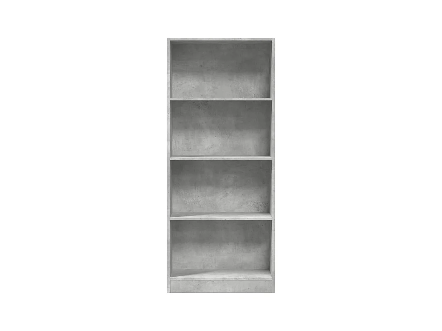 Libreria Grigio Cemento 60x24x143 cm in Legno Multistrato