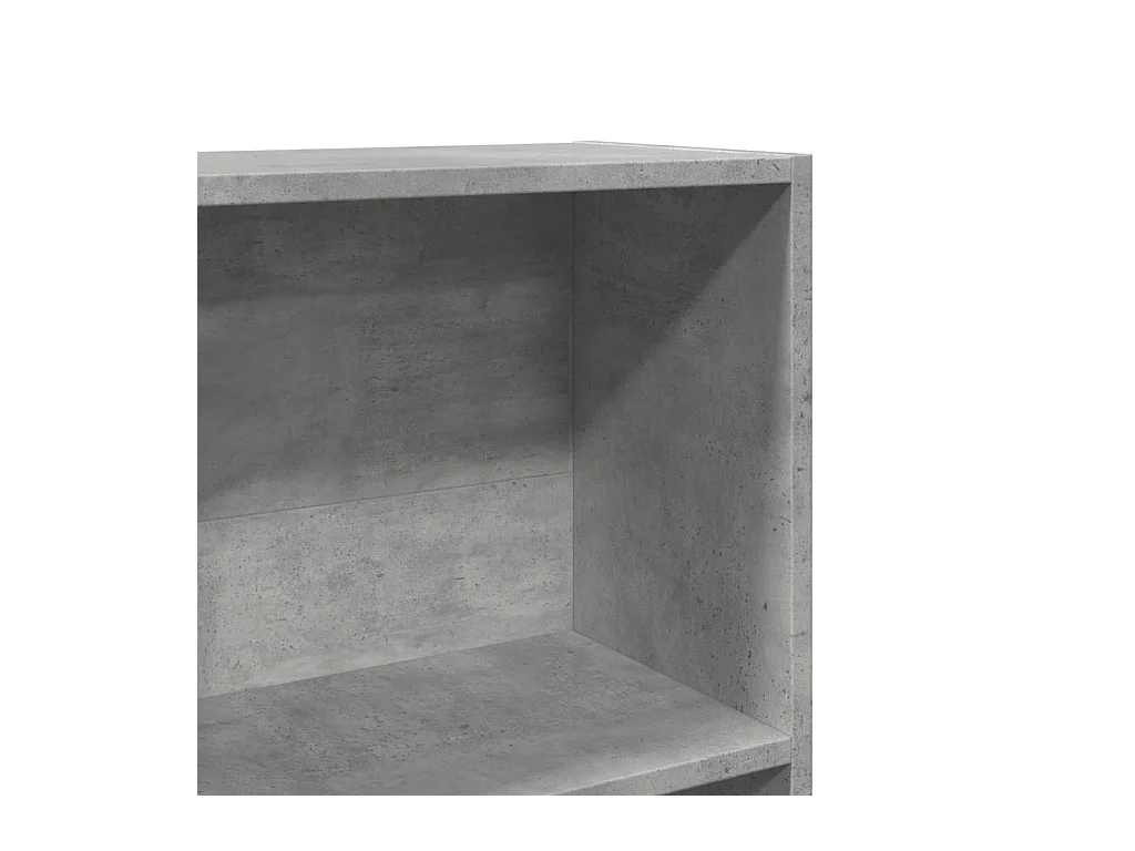 Libreria Grigio Cemento 60x24x143 cm in Legno Multistrato