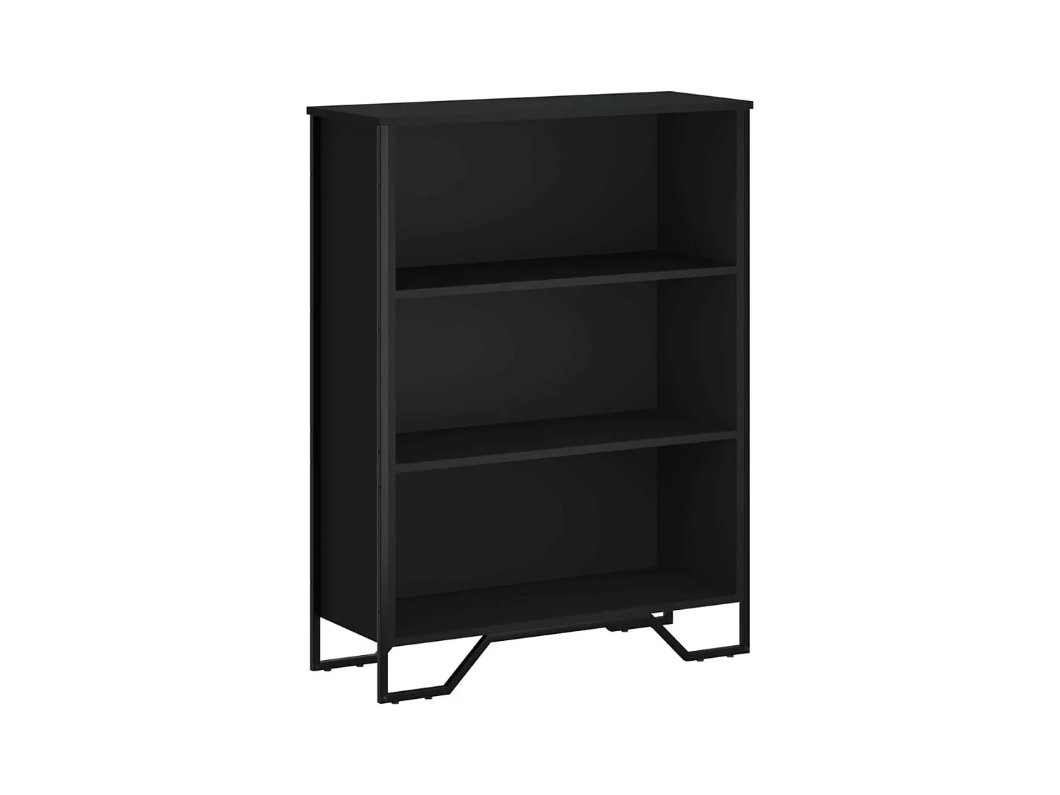 Bücherregal Schwarz 80x31x106 cm Holzwerkstoff