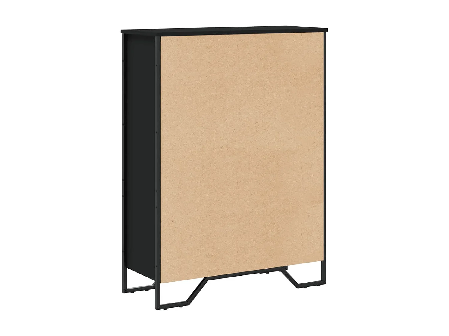 Boekenkast 80x31x106 cm bewerkt hout zwart