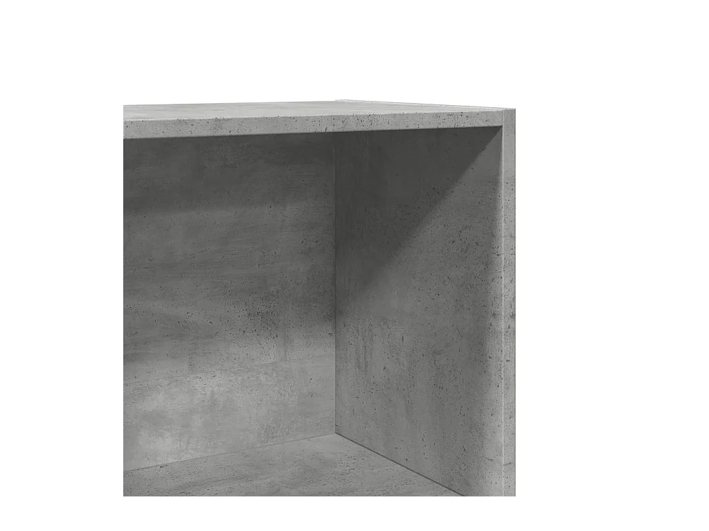 Bücherregal Betongrau 40x30x114 cm Holzwerkstoff