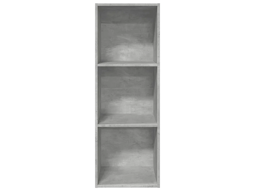 Bibliothèque gris béton 40x30x114 cm bois d'ingénierie