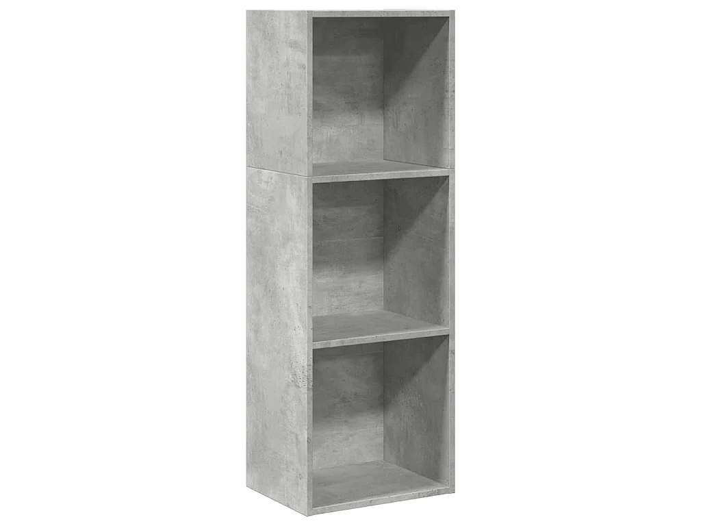 Bibliothèque gris béton 40x30x114 cm bois d'ingénierie