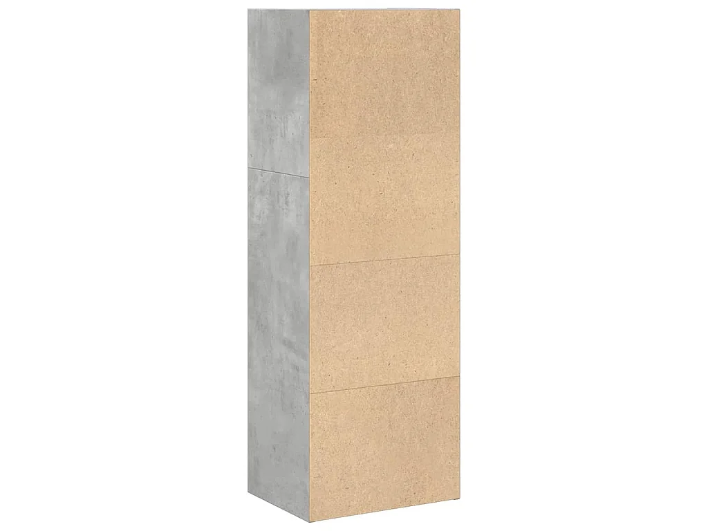 Bibliothèque gris béton 40x30x114 cm bois d'ingénierie