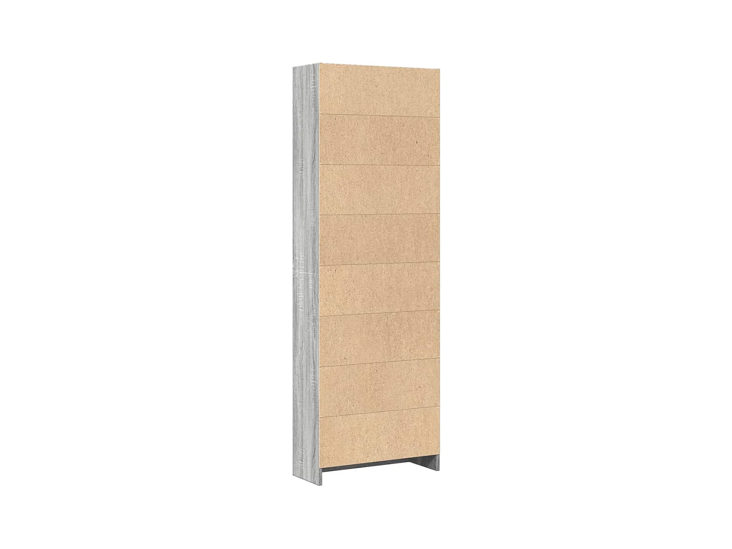 Bibliothèque sonoma gris 60x24x176 cm bois d'ingénierie