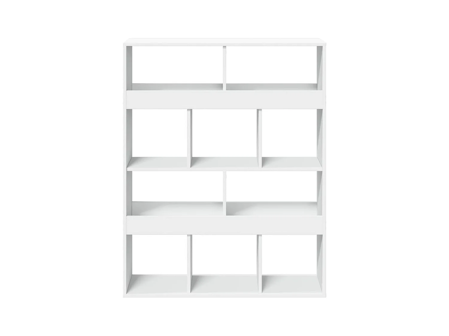 Bücherregal Weiß 100x33x125,5 cm Holzwerkstoff