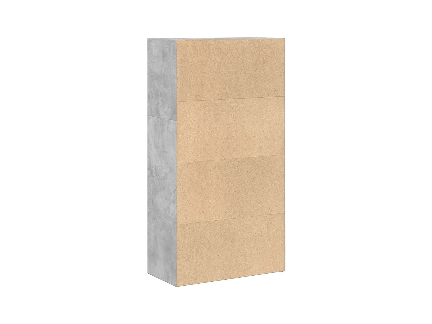 Bücherregal Betongrau 60x30x114 cm Holzwerkstoff