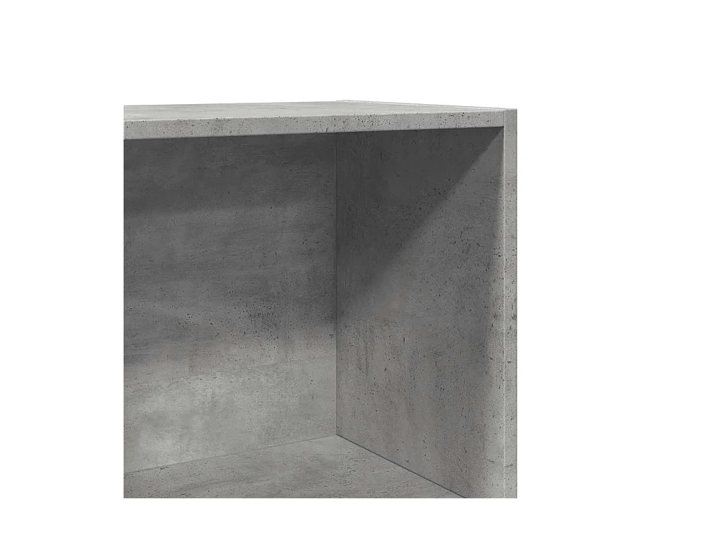 Bücherregal Betongrau 60x30x114 cm Holzwerkstoff