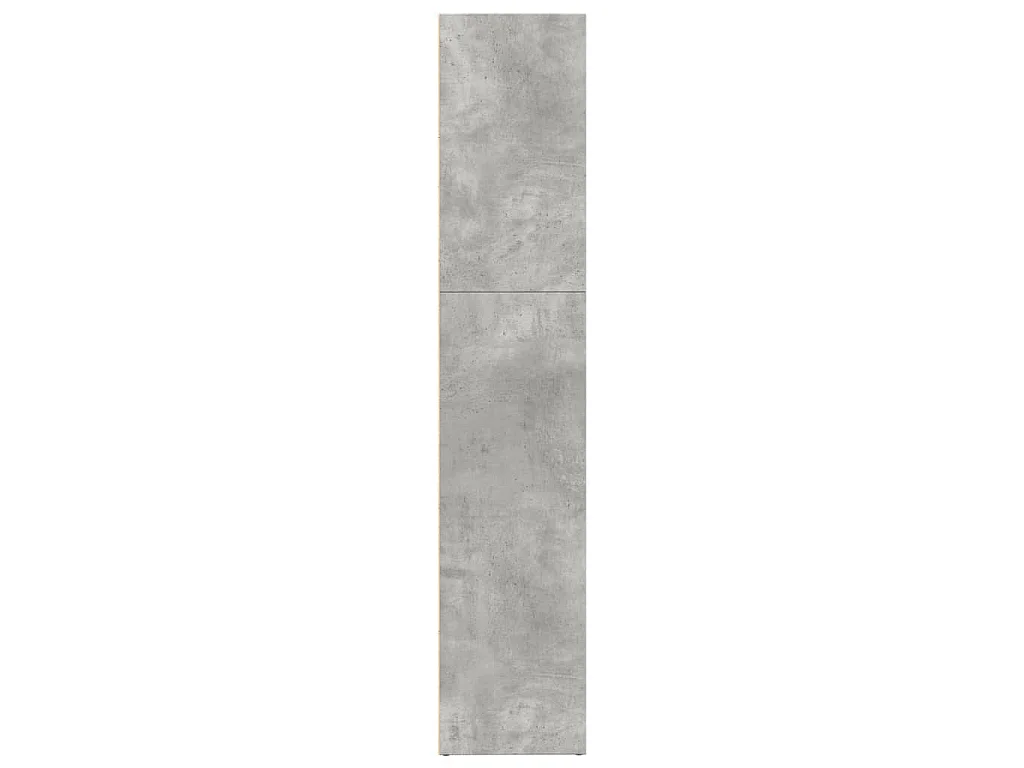 Boekenkast 80x30x152 cm bewerkt hout betongrijs