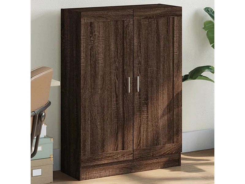 Boekenkast 82,5x30,5x115 cm bewerkt hout bruin eikenkleur