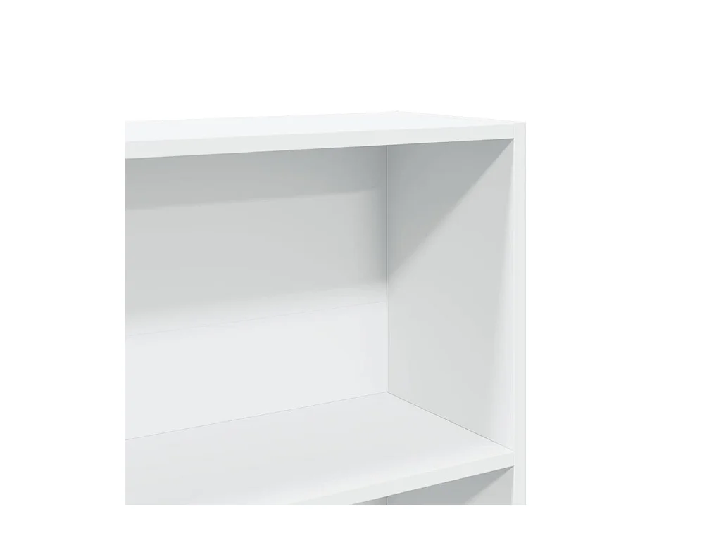 Bücherregal Weiß 80x24x143 cm Holzwerkstoff