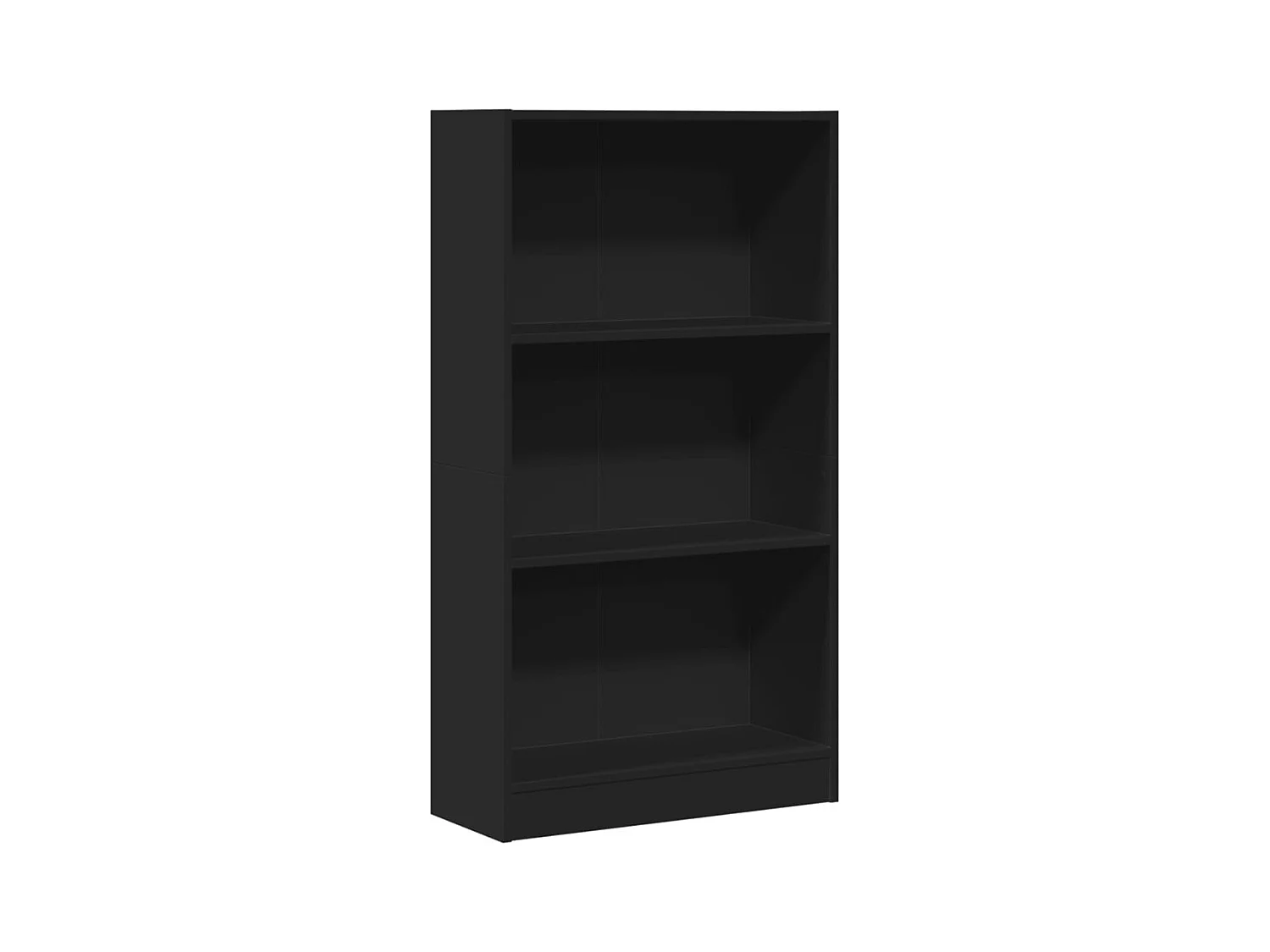 Bücherregal Schwarz 60x24x109 cm Holzwerkstoff