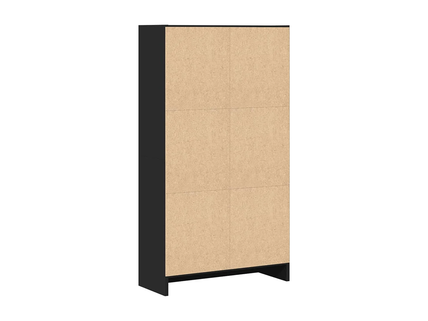 Boekenkast 60x24x109 cm bewerkt hout zwart