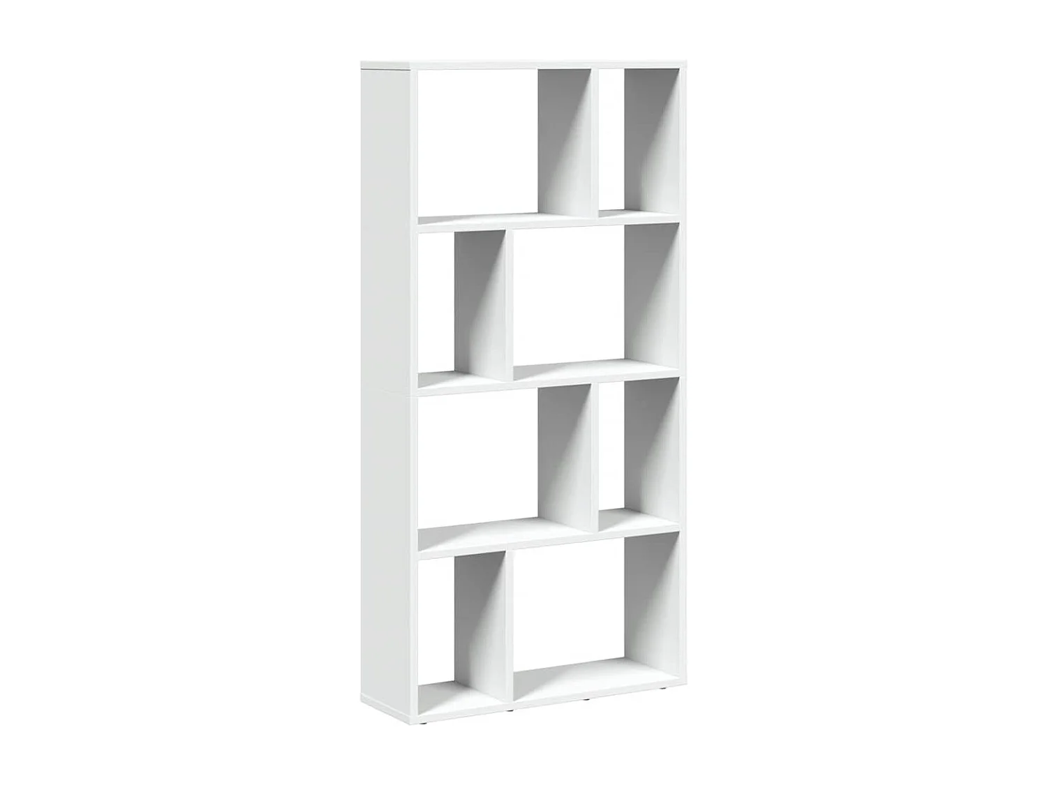 Libreria Bianca 60x20x120,5 cm in Legno Massello