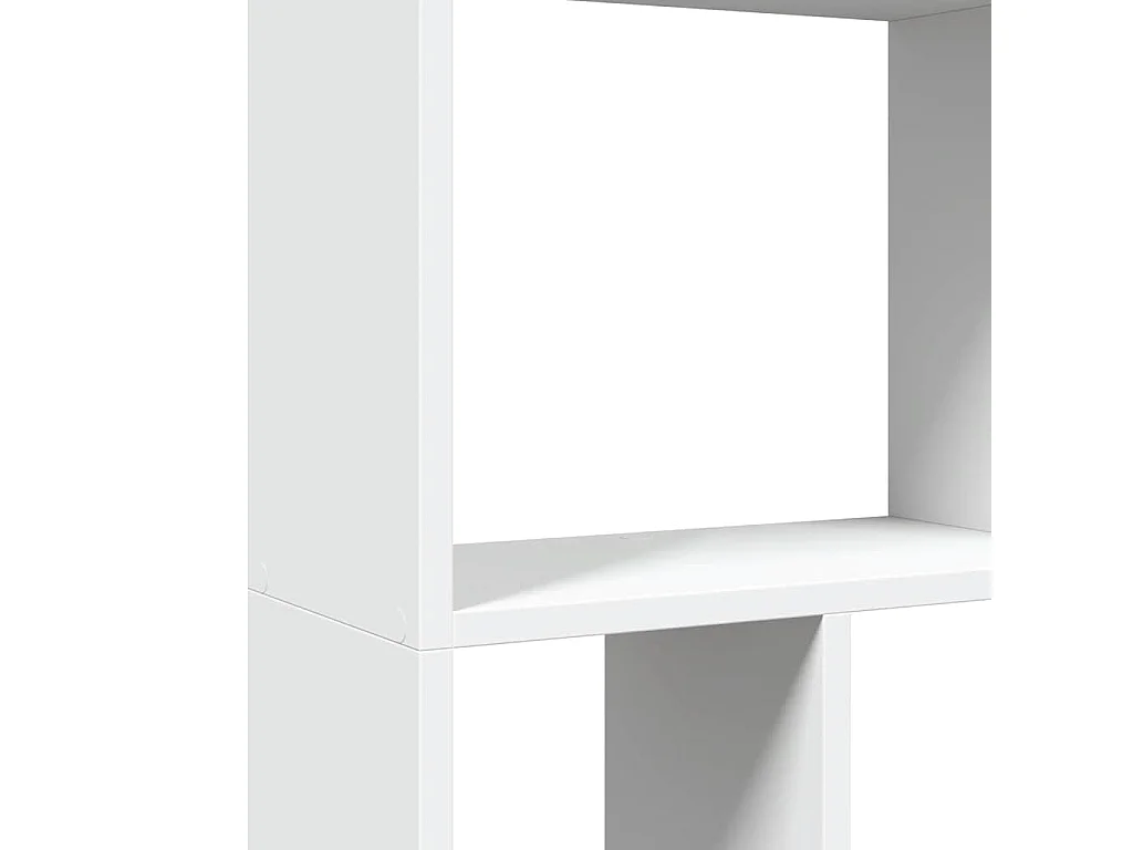 Libreria Bianca 60x20x120,5 cm in Legno Massello