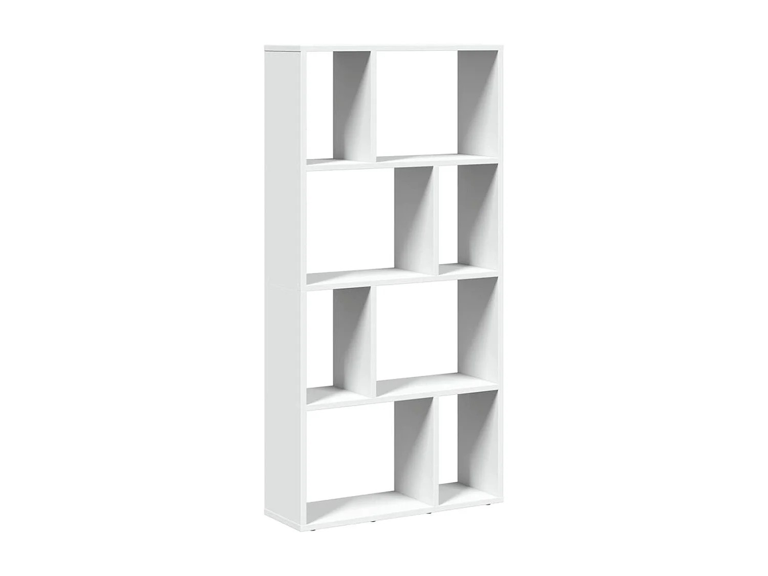 Bücherregal Weiß 60 x 20 x 120,5 cm Holzwerkstoff
