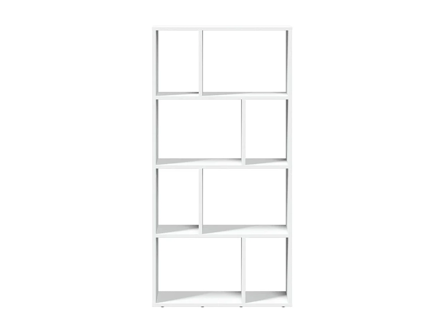Bücherregal Weiß 60 x 20 x 120,5 cm Holzwerkstoff