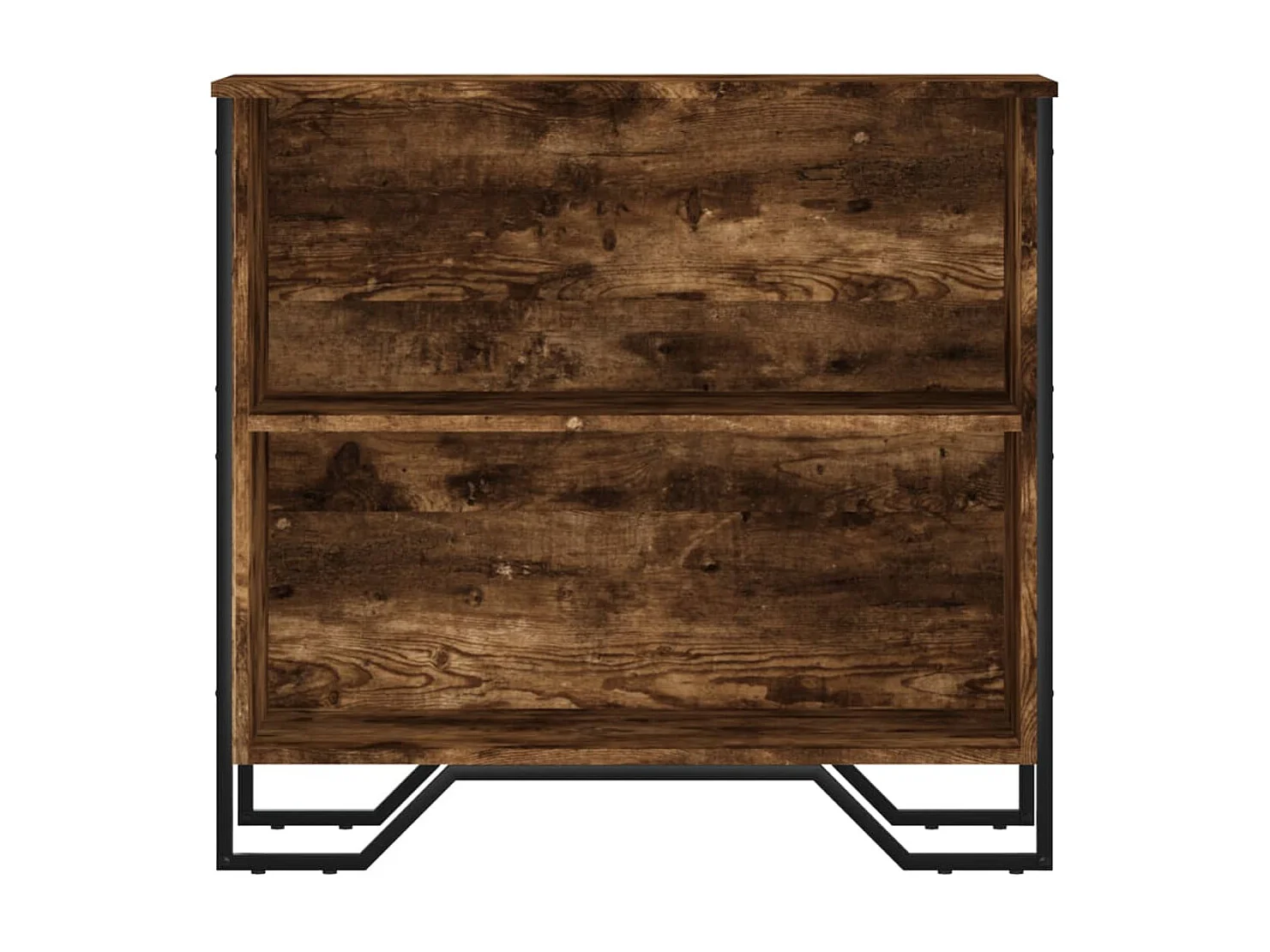 Boekenkast 80x31x74,5 cm bewerkt hout gerookt eikenkleurig