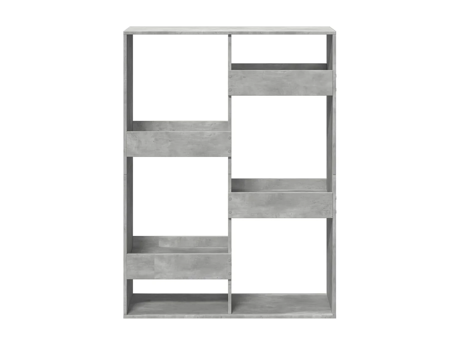 Bücherregal Betongrau 100x33x135 cm Holzwerkstoff