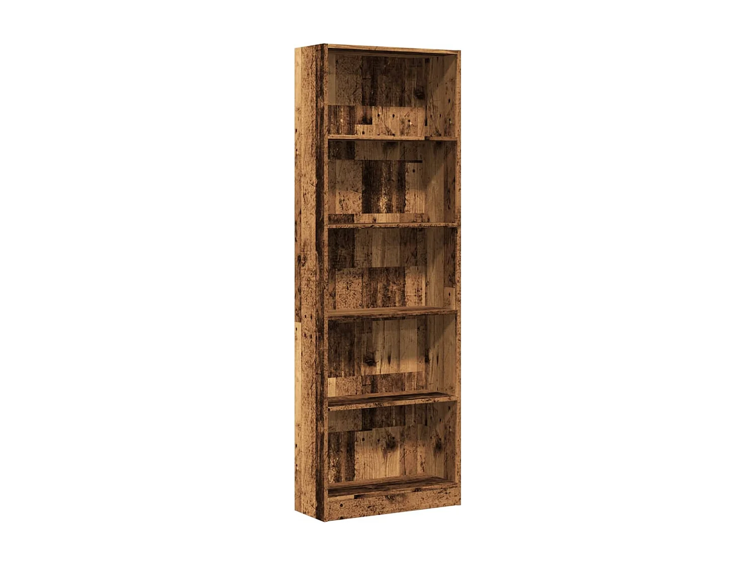 Bücherregal Altholz-Optik 60x24x176 cm Holzwerkstoff
