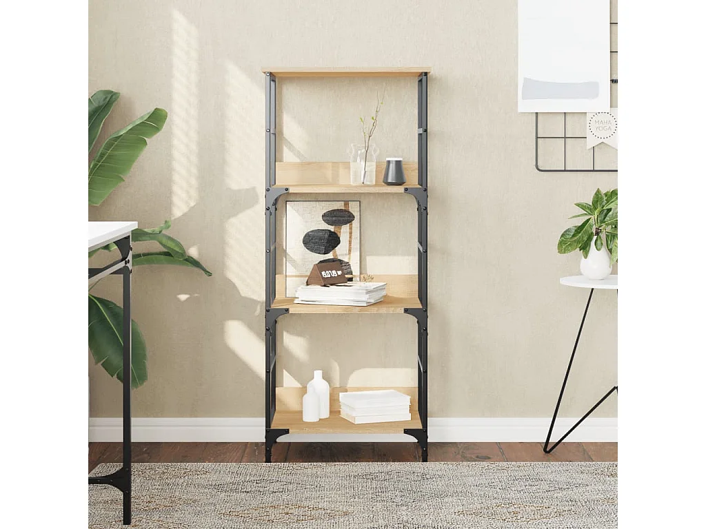 Bibliothèque chêne sonoma 50x33x117,5 cm bois d'ingénierie