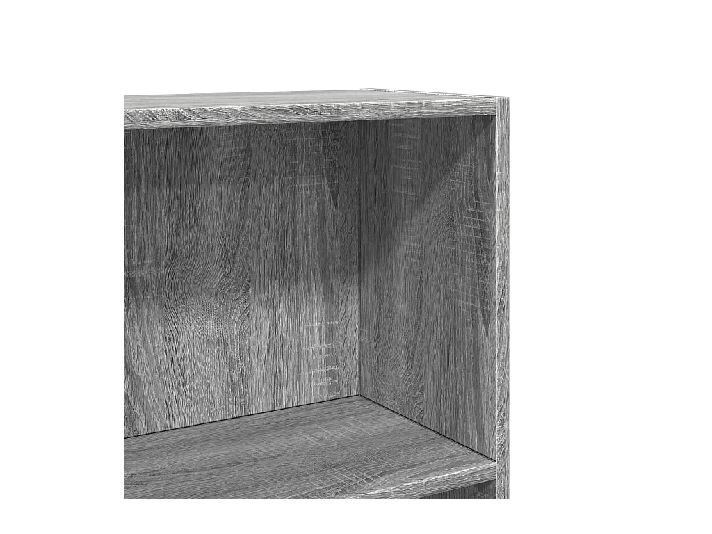 Bibliothèque sonoma gris 60x24x109 cm bois d'ingénierie