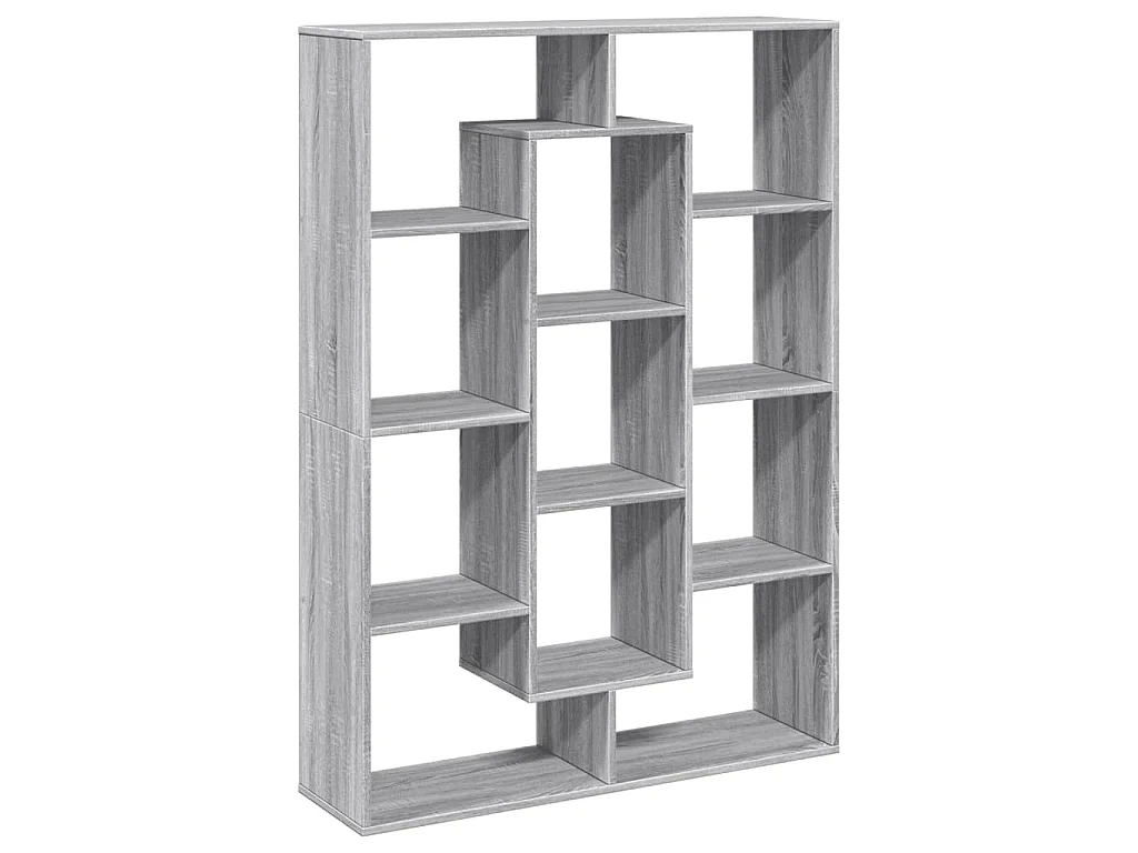 Bibliothèque sonoma gris 102x29x143 cm bois d'ingénierie