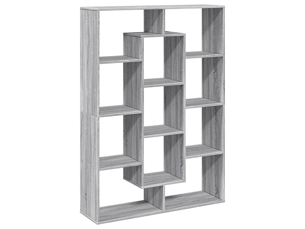 Libreria Grigio Sonoma 102x29x143 cm in Legno Multistrato