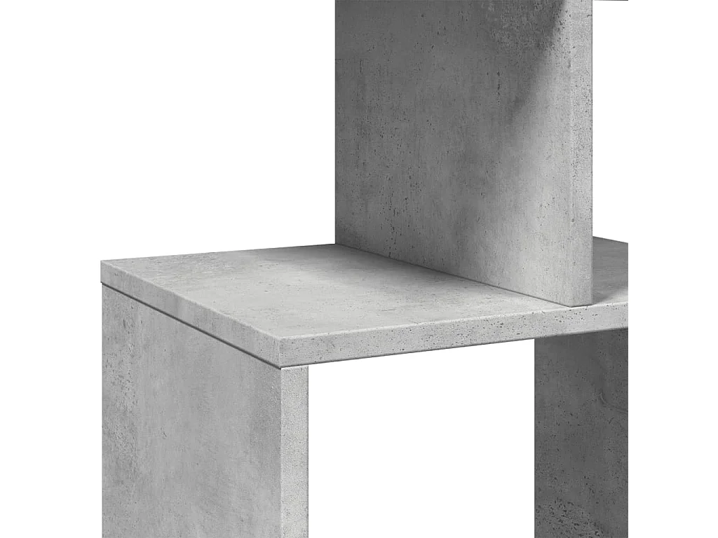 Bibliothèque gris béton 92x29x188 cm bois d'ingénierie