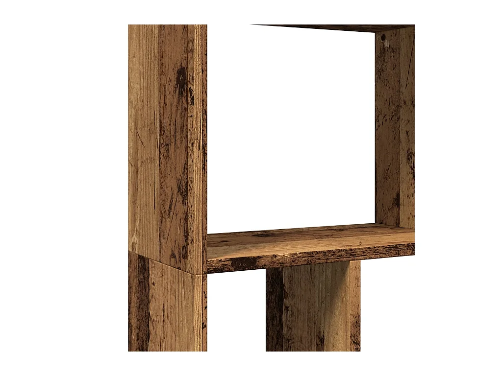 Bibliothèque vieux bois 60x20x120 cm bois d'ingénierie