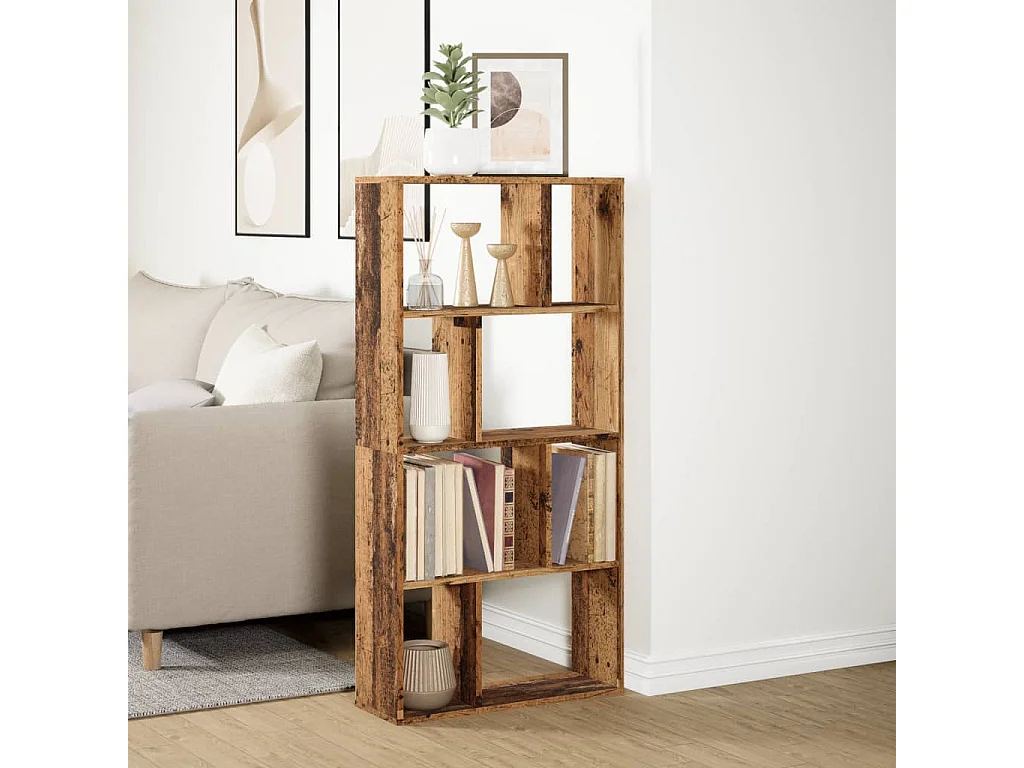 Libreria Legno Antico 60x20x120,5 cm in Truciolato
