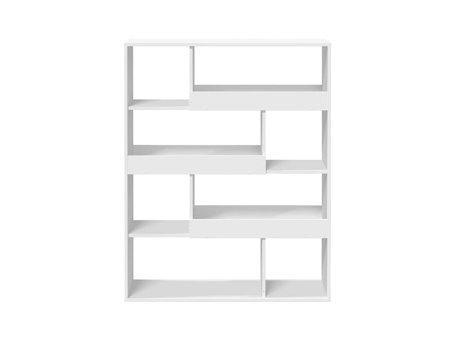 Bücherregal Weiß 100x33x125,5 cm Holzwerkstoff