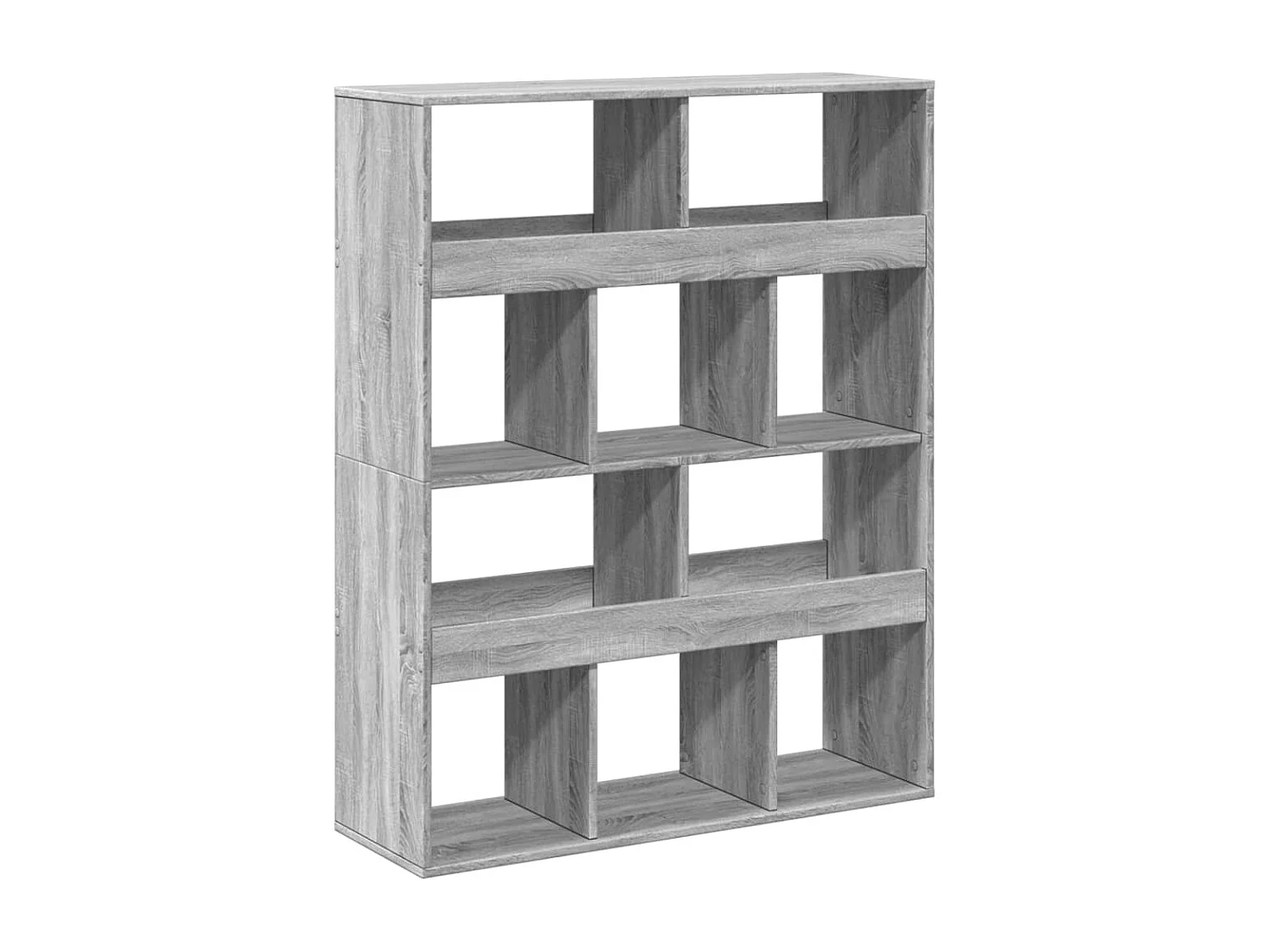 Bücherregal Grau Sonoma 100x33x125,5 cm Holzwerkstoff