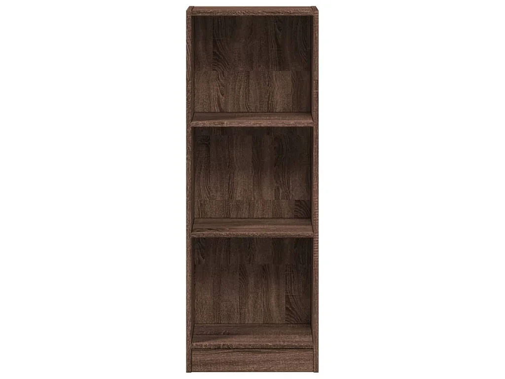 Boekenkast 40x24x109 cm bewerkt hout bruin eikenkleurig