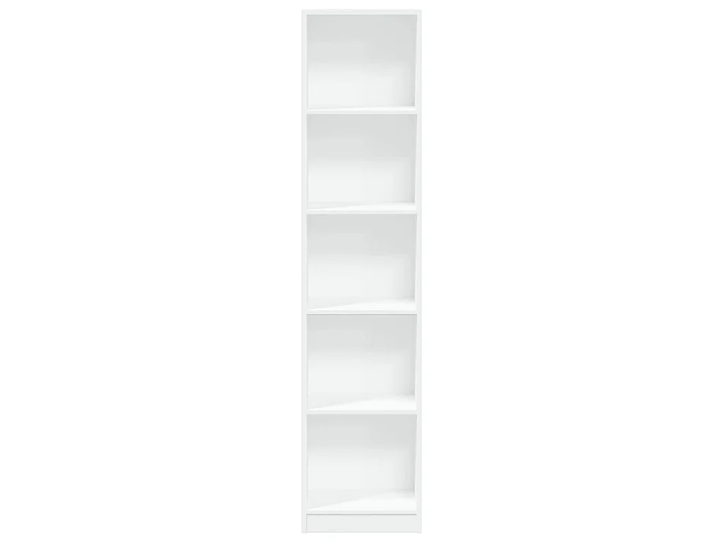 Bibliothèque blanc 40x24x176 cm bois d'ingénierie