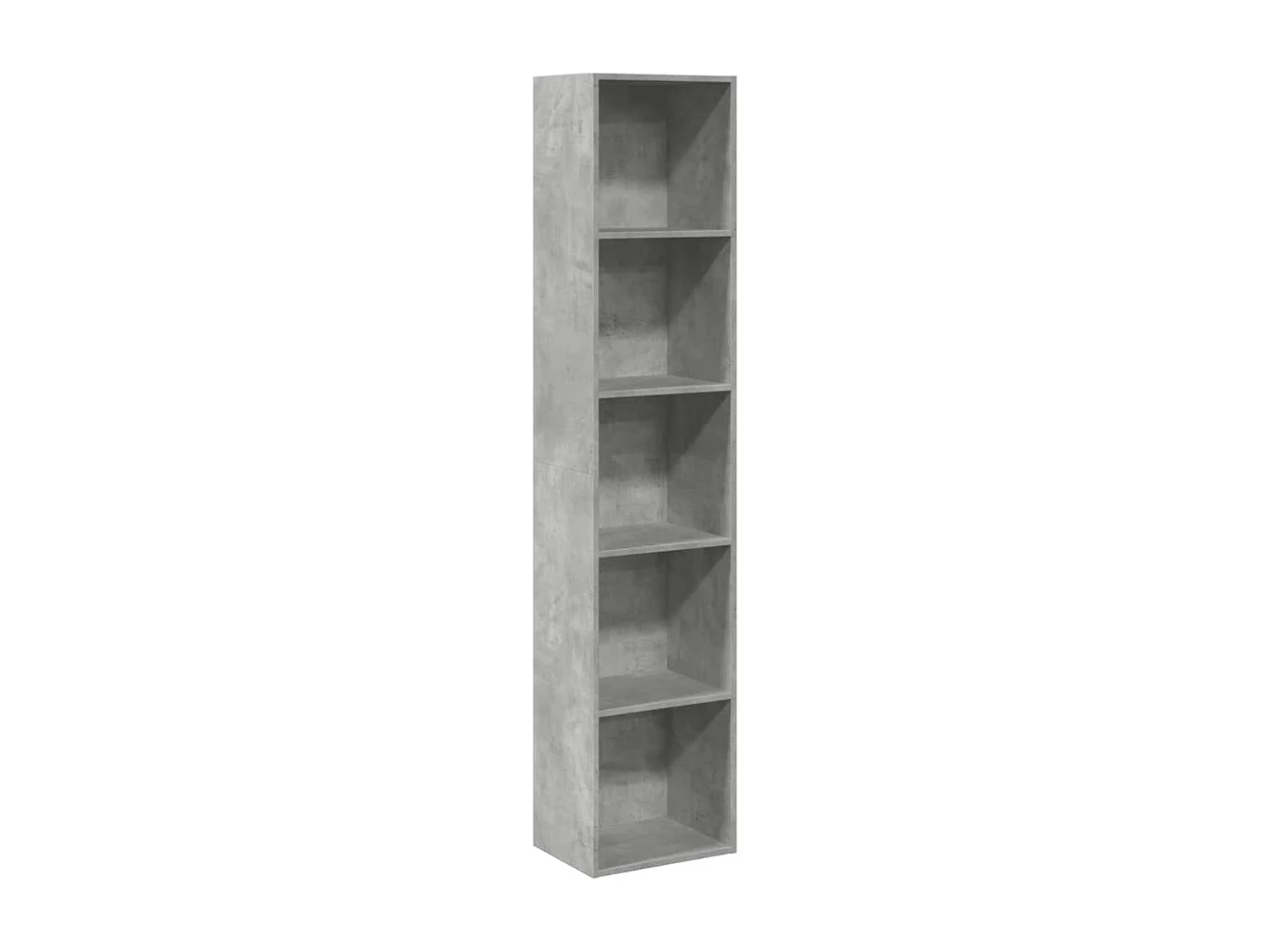 Boekenkast 40x30x189 cm bewerkt hout betongrijs