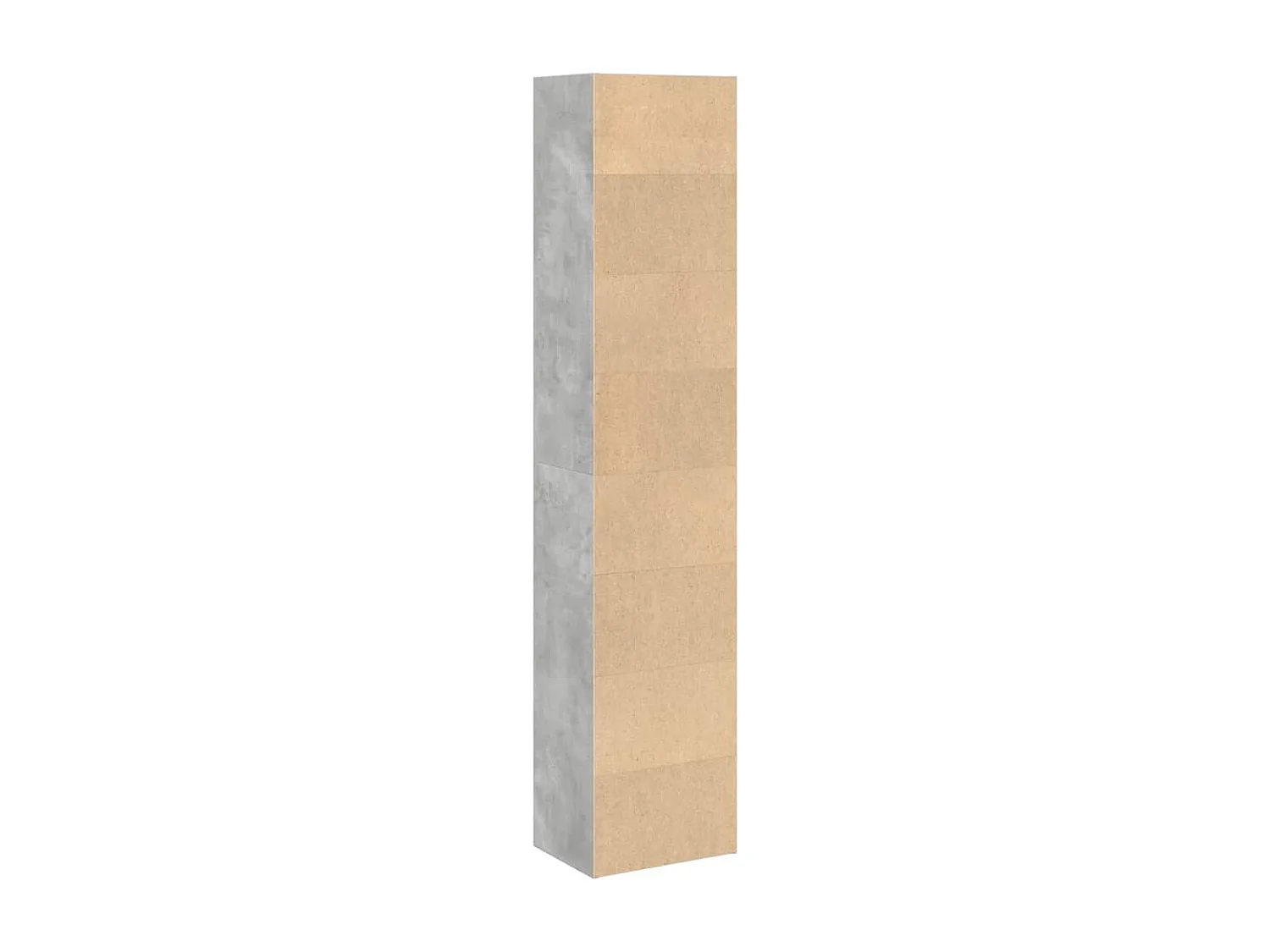 Boekenkast 40x30x189 cm bewerkt hout betongrijs