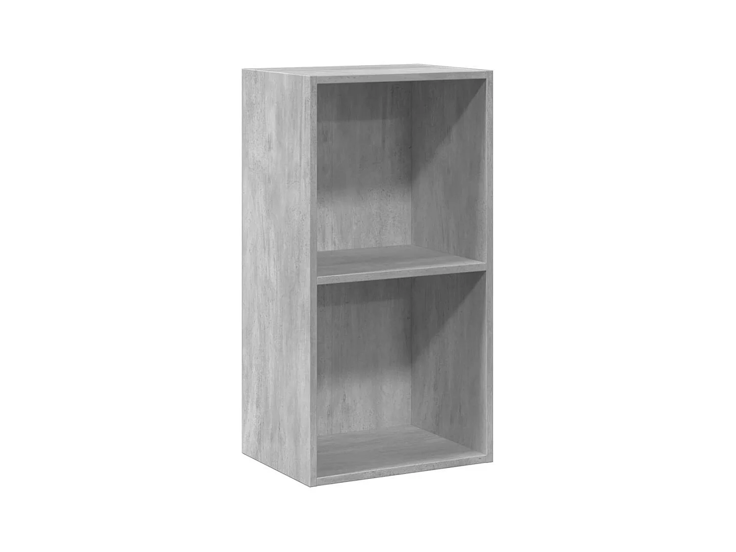 Bücherregal 2 Fächer Betongrau 40x30x76,5 cm Holzwerkstoff