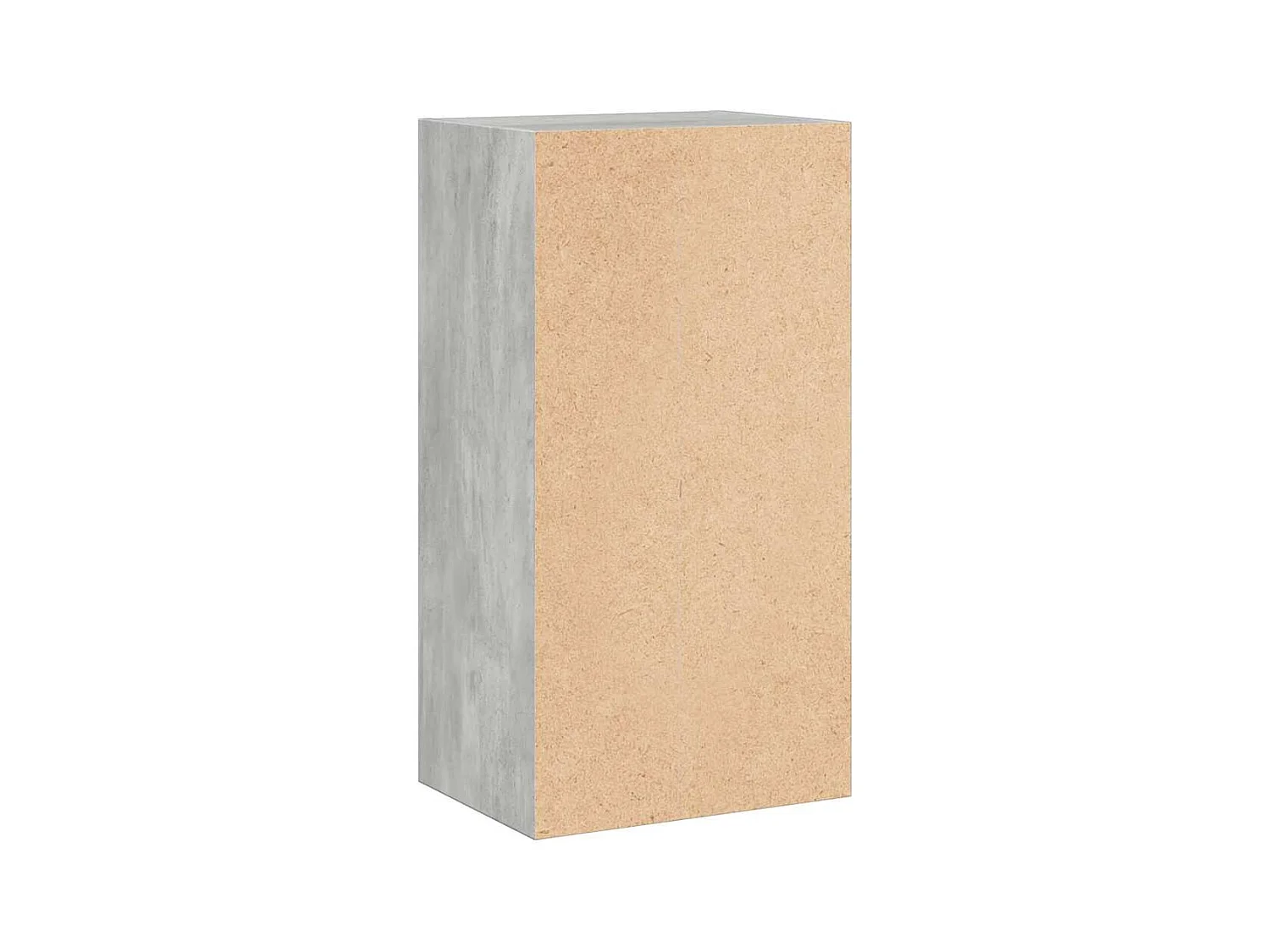 Bücherregal 2 Fächer Betongrau 40x30x76,5 cm Holzwerkstoff