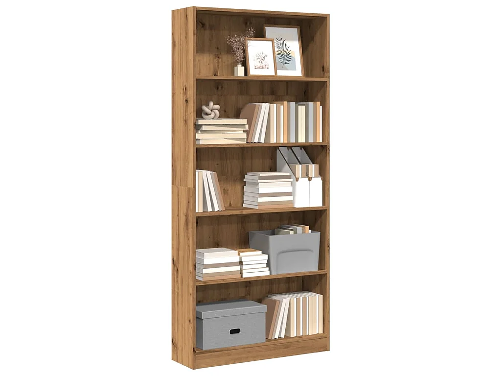Bücherregal Artisan-Eiche 80x24x176 cm Holzwerkstoff