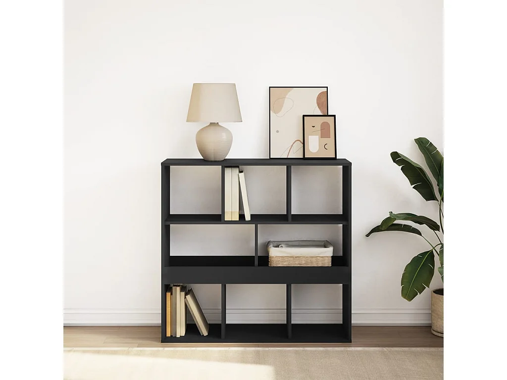 Estante/divisória 100x33x94,5 cm preto