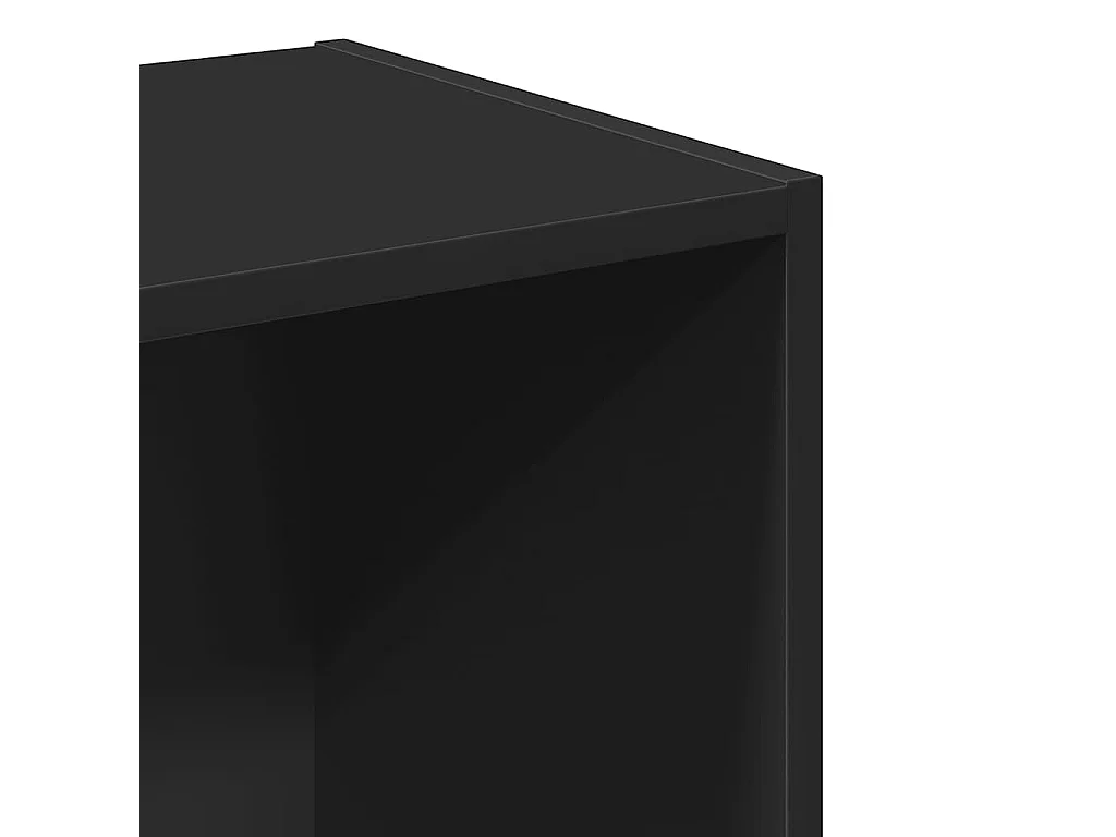 Boekenkast 40x30x152 cm bewerkt hout zwart