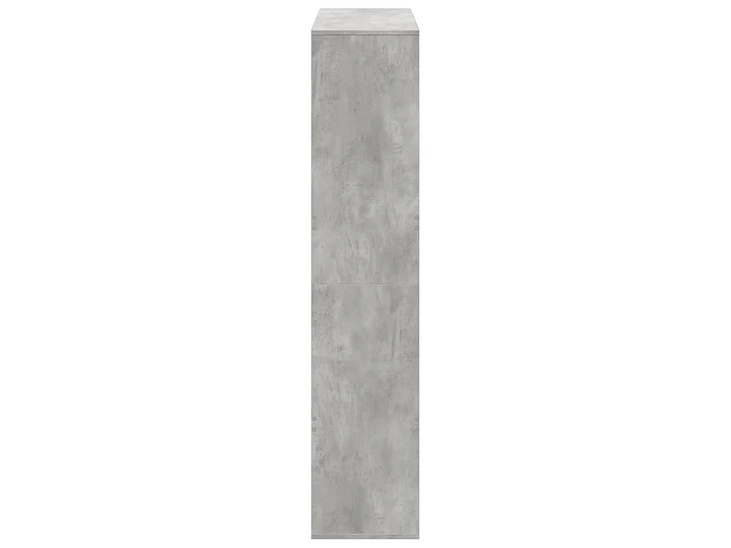Bibliothèque gris béton 100x33x156,5 cm bois d'ingénierie