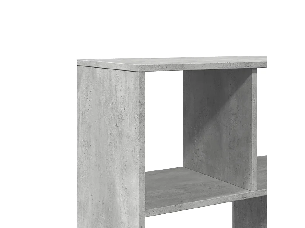 Bibliothèque gris béton 100x33x156,5 cm bois d'ingénierie